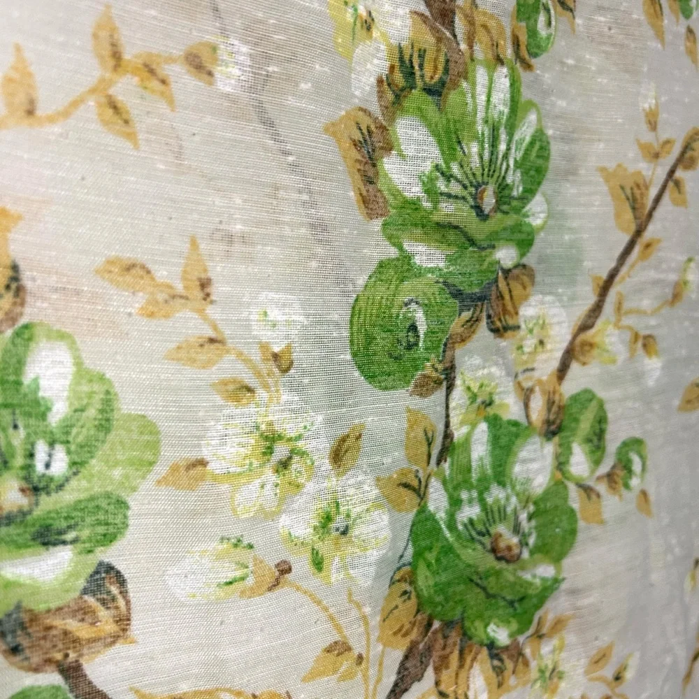 Pair vintage early 70’s floral curtains